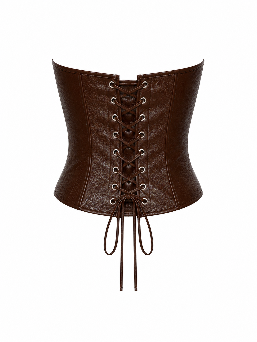 Corset Estructurado Efecto Cuero