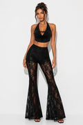 Pantalon Flare de Encaje