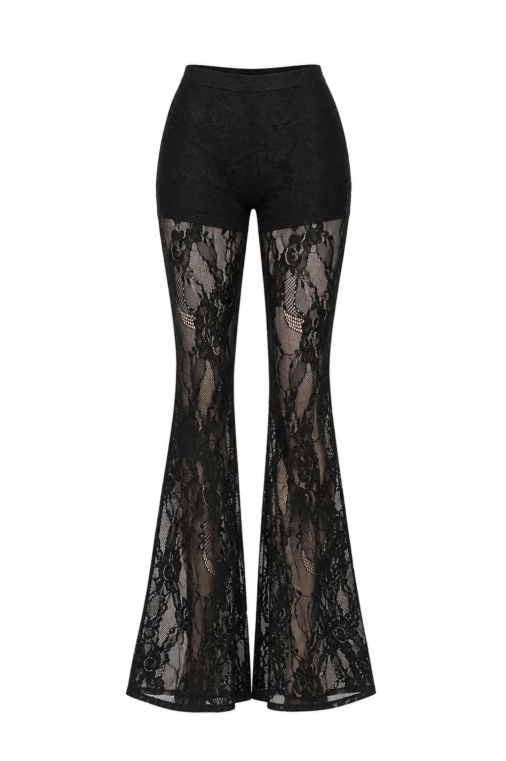 Pantalon Flare de Encaje