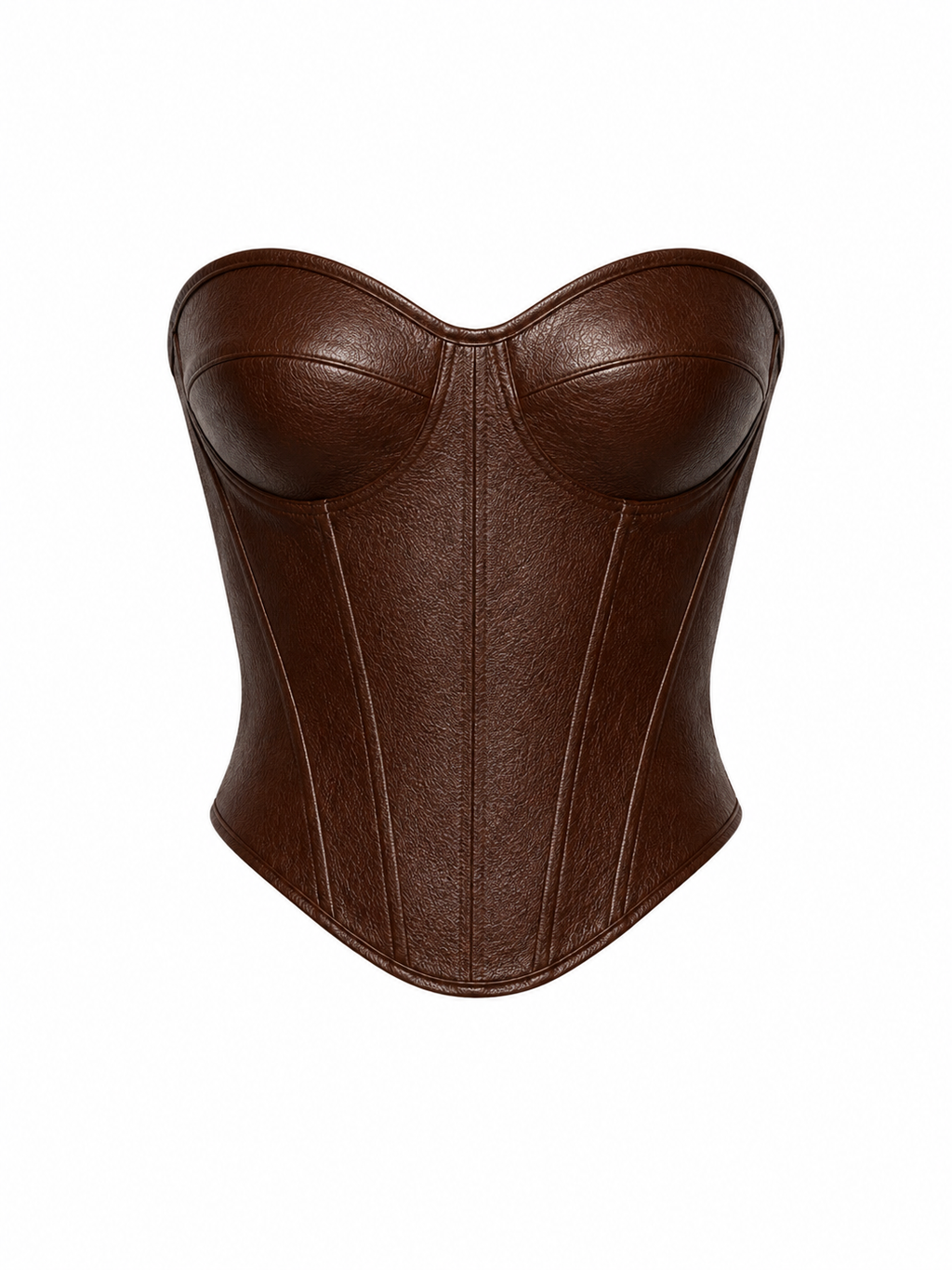 Corset Estructurado Efecto Cuero