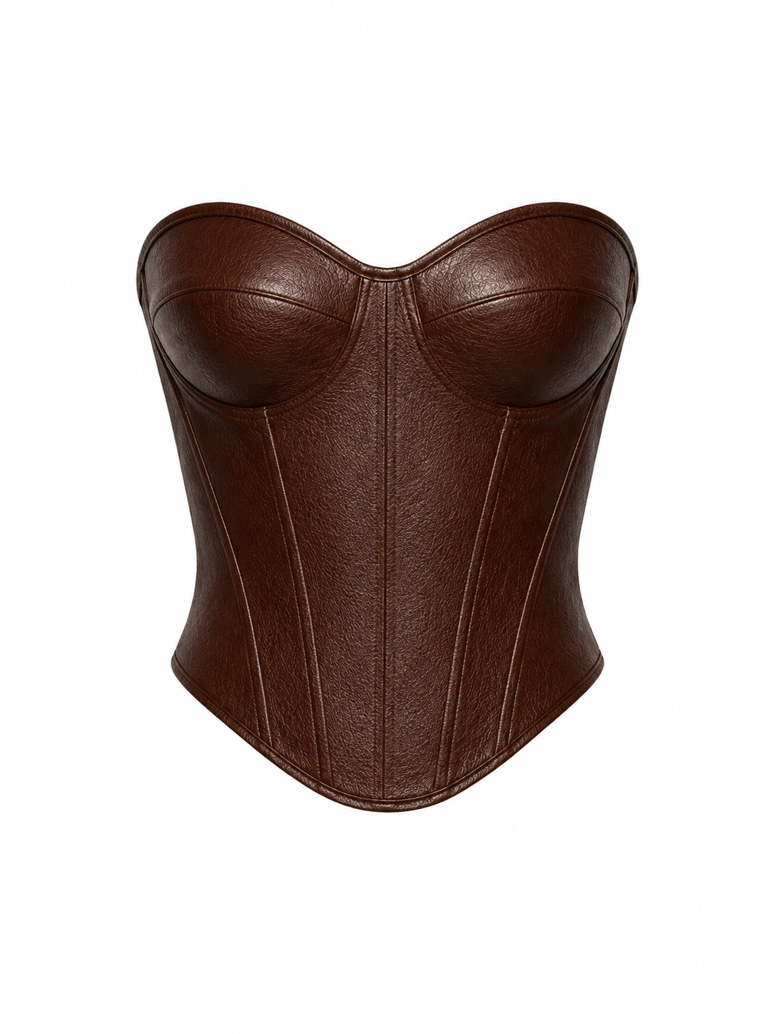 Corset Estructurado Efecto Cuero
