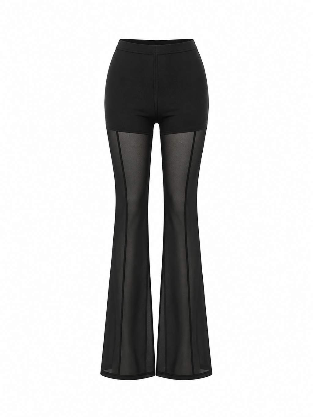 Pantalón Acampanado con Malla