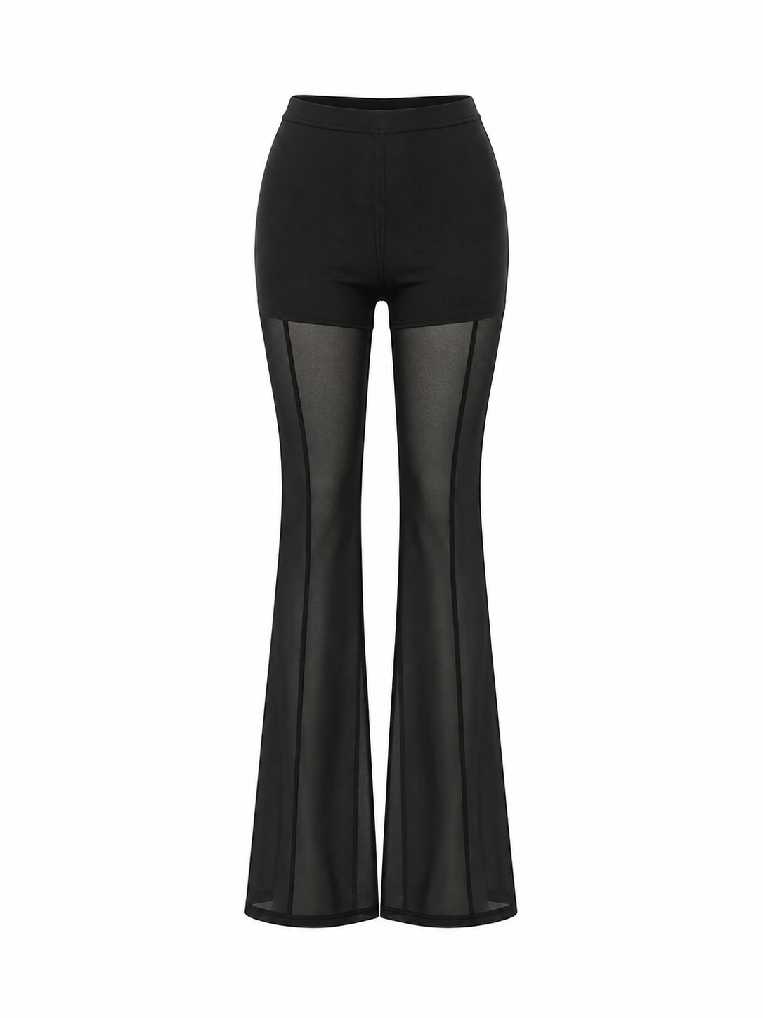 Pantalón Acampanado con Malla